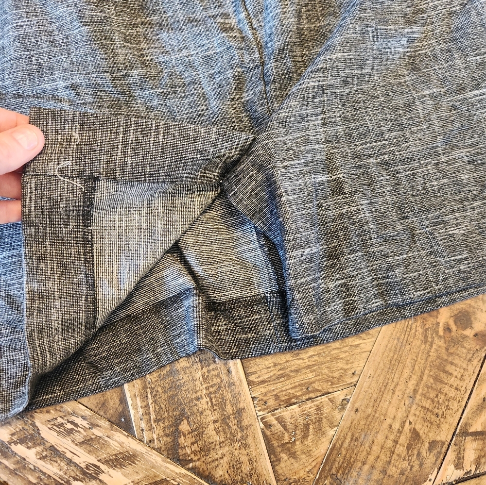 LOFT Outlet Grey Pencil Midi Skirt With Tie Bow Size 2 Pockets Unlined - Picture 6 of 10